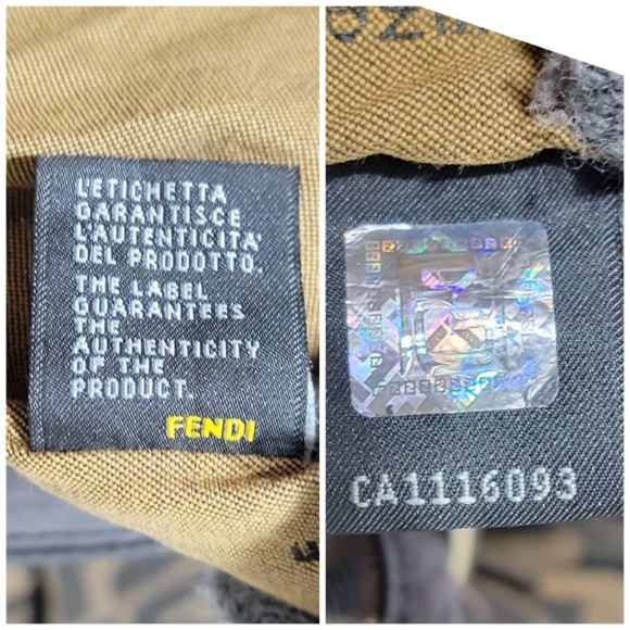 Authentic FENDI Tobacco Zucca Print Chef Large Tote Bag Brown - Picture 6 of 13